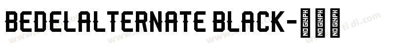 BedelAlternate Black字体转换